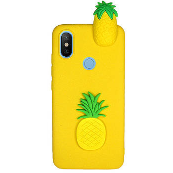 Чохол Cartoon 3D Case для Xiaomi Mi 8 SE Ананаси
