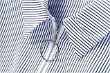 Сорочка Блузка жіноча в смужку зі змійкою, фото 4