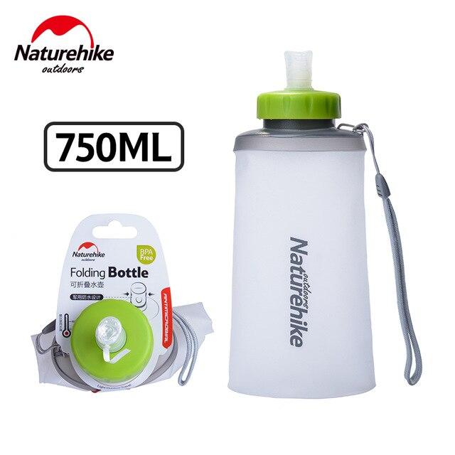 Силіконова пляшка складана для води спортивна Naturehike 750 ml Gray