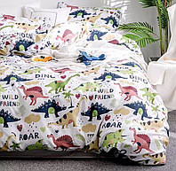 Двуспальное постельное белье Голд - Динозаврики