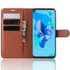 Чохол-книжка Litchie Wallet для Huawei P20 Lite 2019 / Nova 5i Brown, фото 3