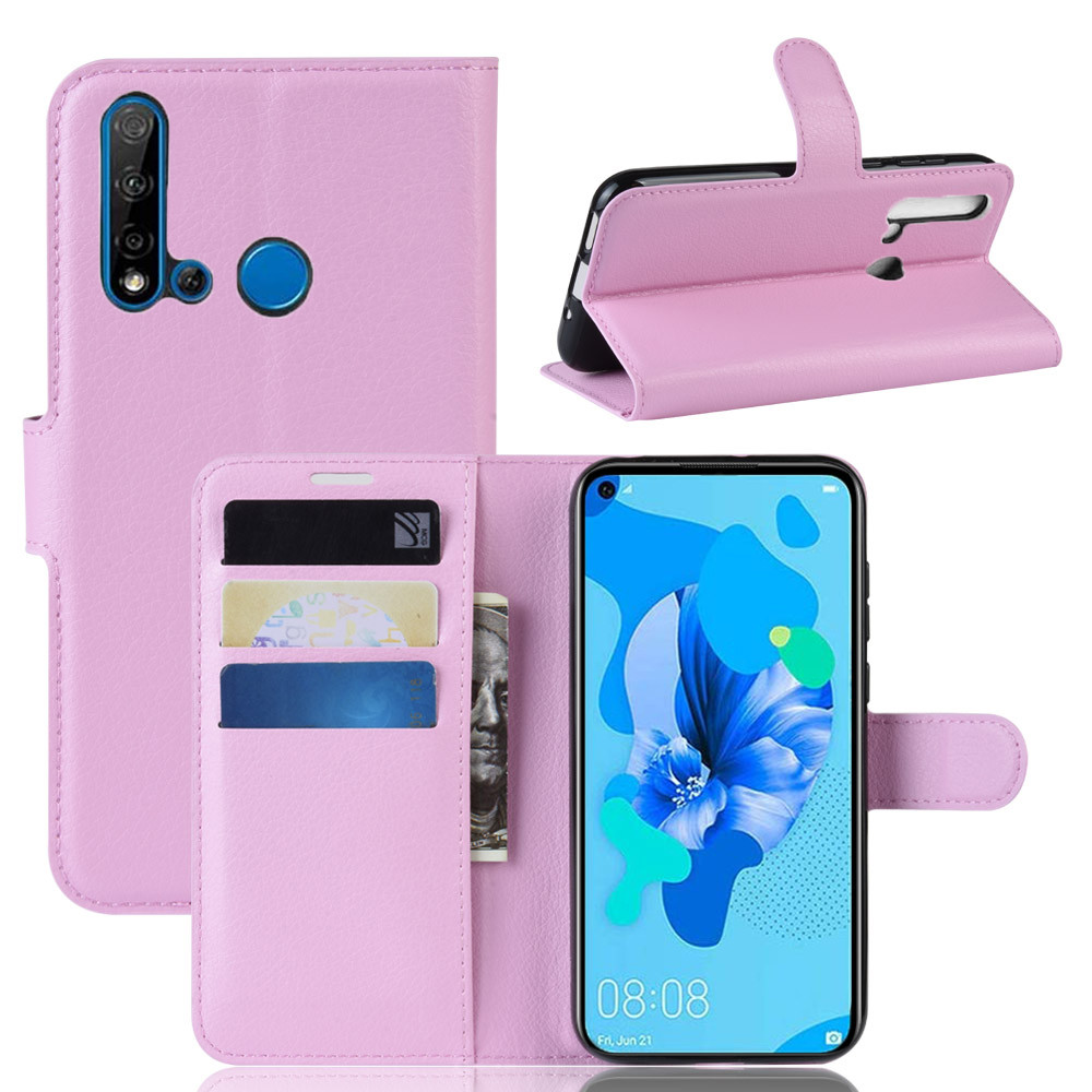 Чохол-книжка Litchie Wallet для Huawei P20 Lite 2019 / Nova 5i Pink, фото 1