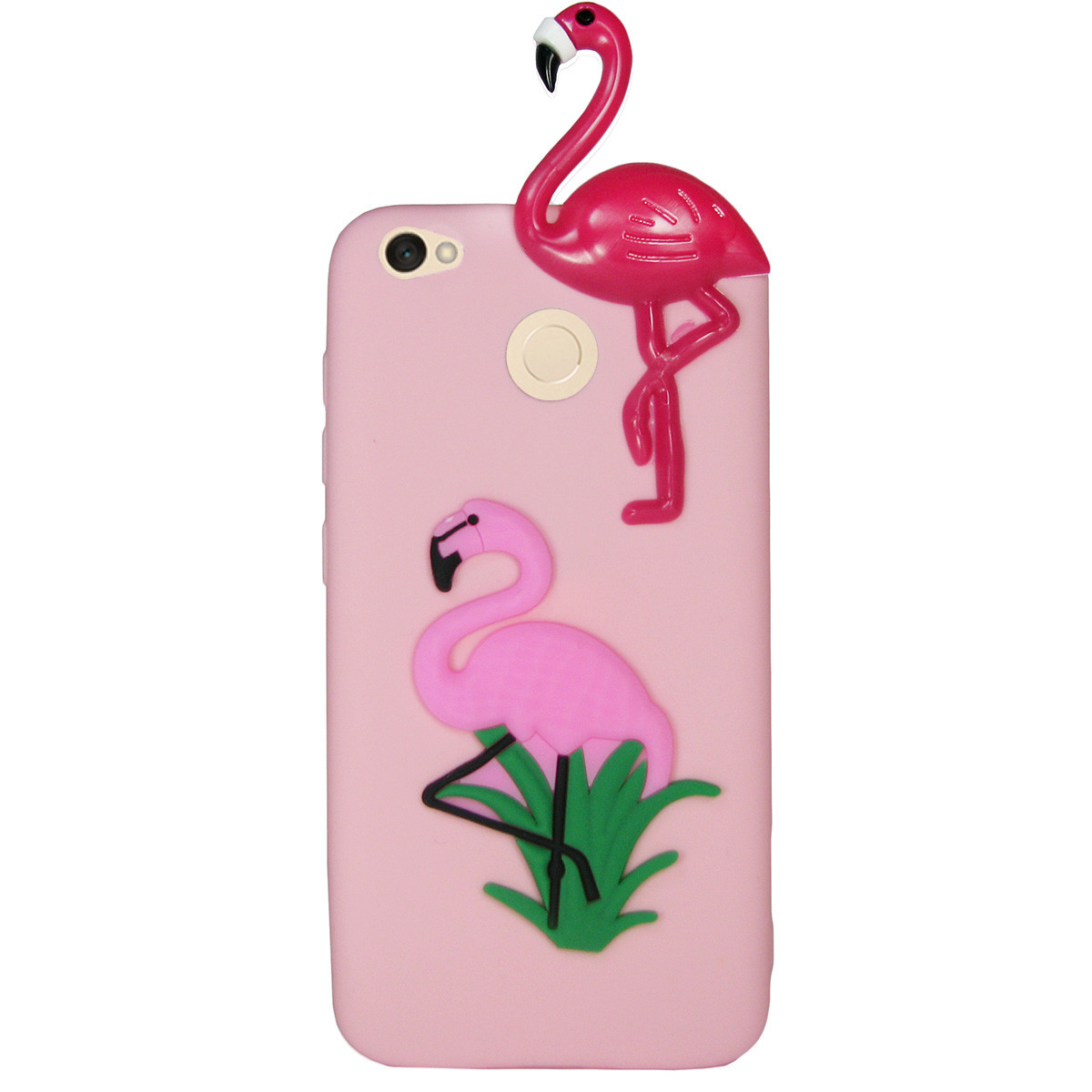 Чохол Cartoon 3D Case для Xiaomi Redmi Note 5A Prime Фламінго, фото 1
