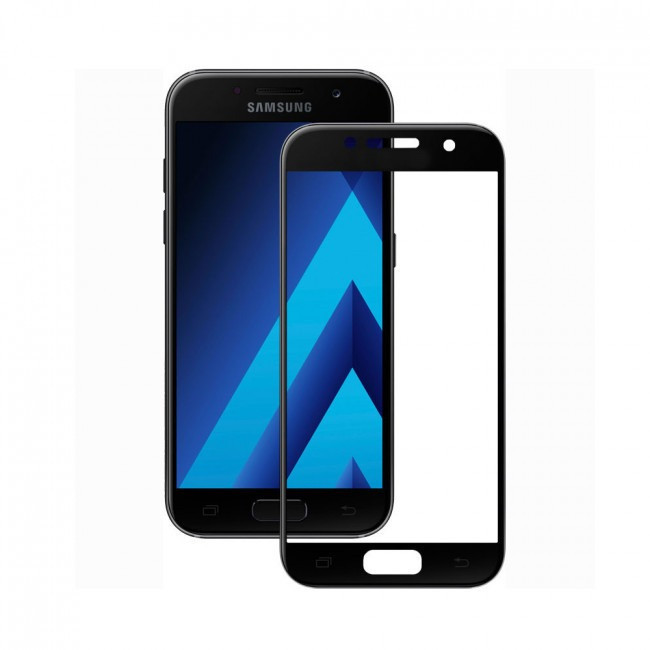 Захисне скло Walker Full Glue для Samsung A320 Galaxy A3 2017 Чорний