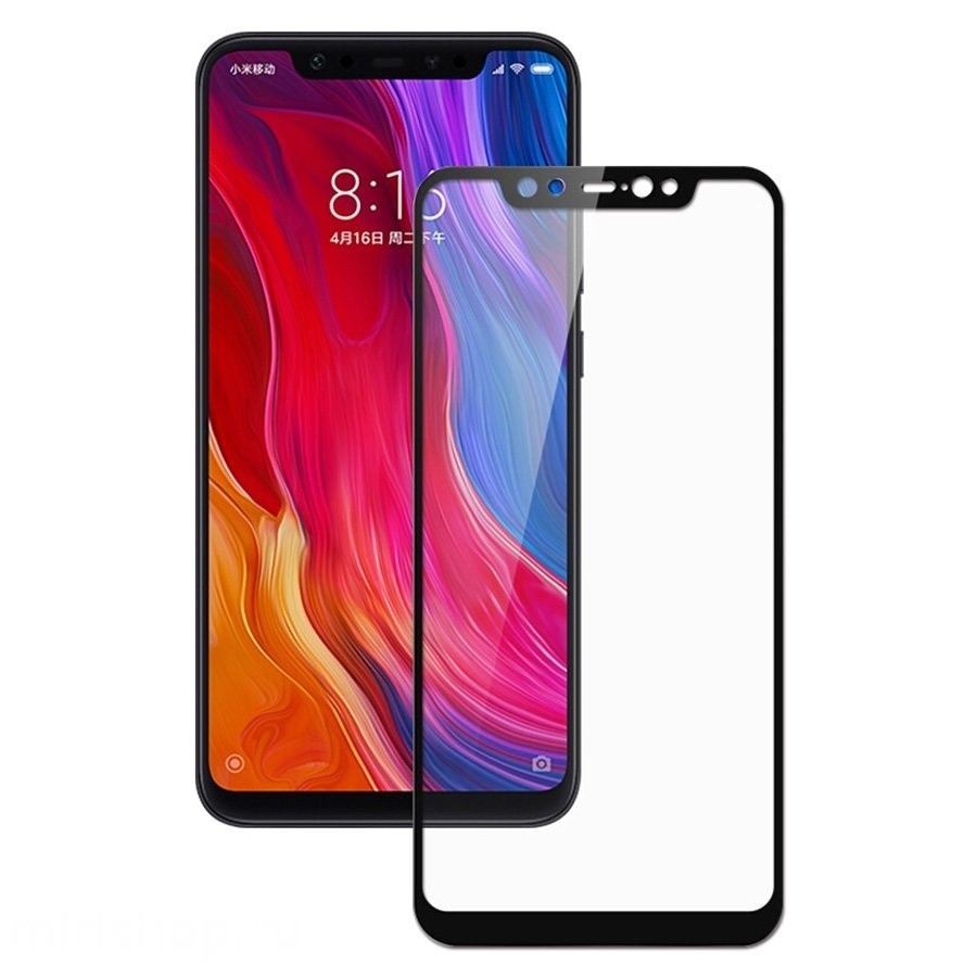 Захисне скло Walker Full Glue для Xiaomi Mi 8 Чорний