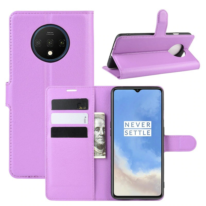 Чохол-книжка Litchie Wallet для OnePlus 7T Violet, фото 1