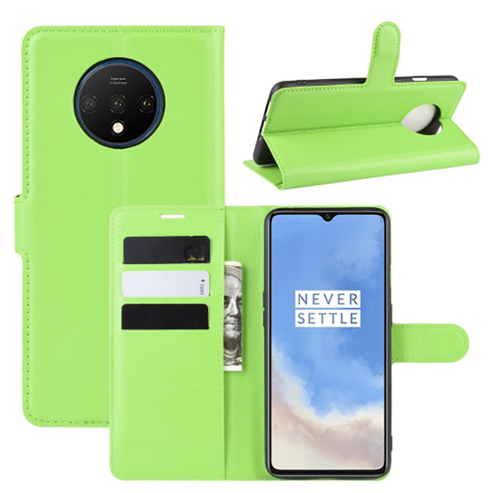 Чохол-книжка Litchie Wallet для OnePlus 7T Green, фото 1