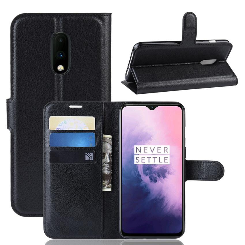 Чохол-книжка Litchie Wallet для OnePlus 7 Black, фото 1