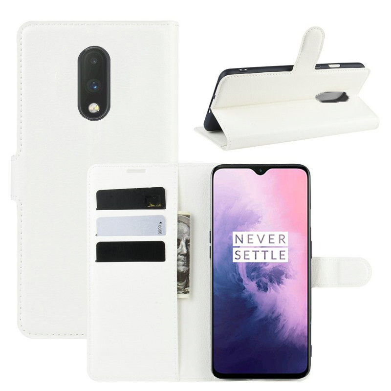 Чохол-книжка Litchie Wallet для OnePlus 7 White, фото 1