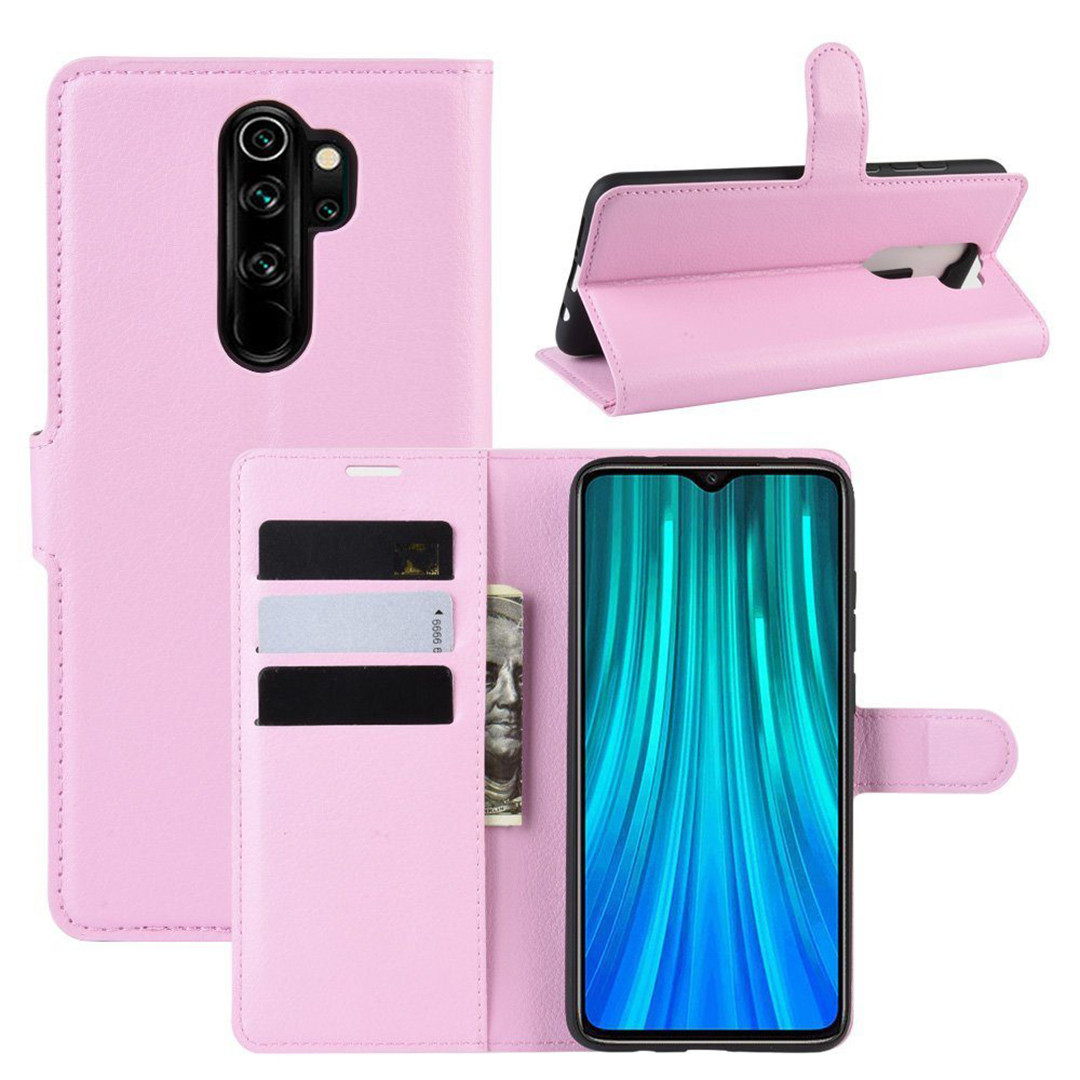 Чохол-книжка Litchie Wallet для Xiaomi Redmi Note 8 Pro Світло-рожевий, фото 1