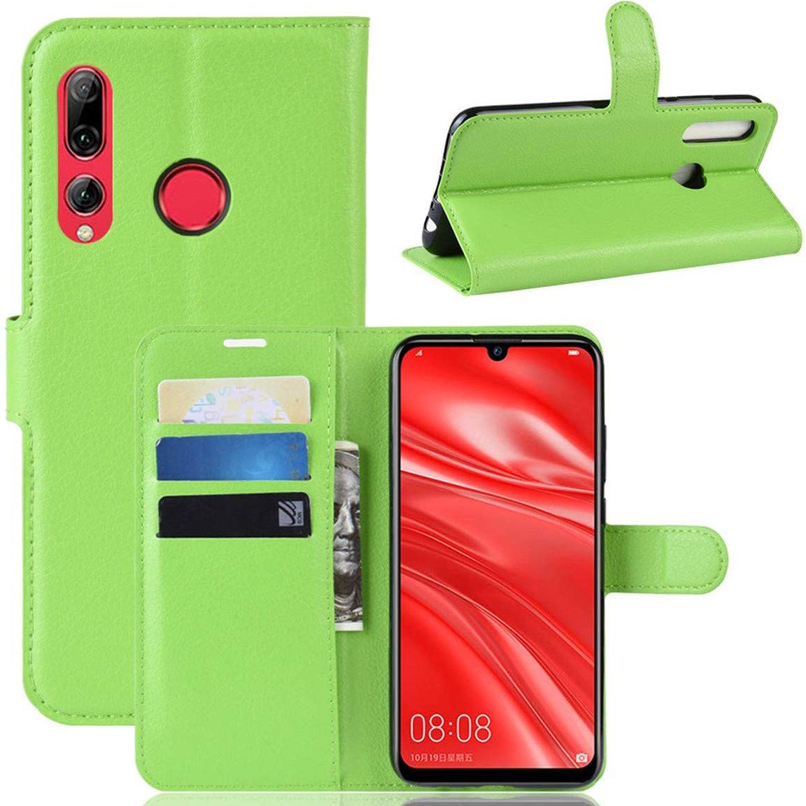 Чехол-книжка Litchie Wallet для Huawei P Smart Plus 2019 / Honor 10i Green, фото 1