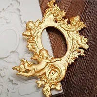 Молд силіконовий Рамка Силіконовий молд Рамка овальна з янголочками