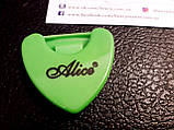 Тримач для медіаторів медіатора Alice для гітари електрогітари салатовий, фото 4