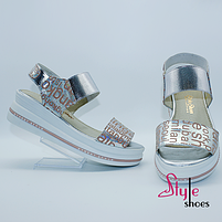 Босоніжки жіночі на платформі на еластичній тасьми “Style Shoes”, фото 3