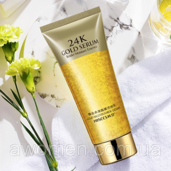 Пінка для вмивання Hiisees Gold 24 K Serum 100 g