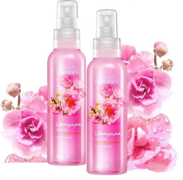 Лосьон-спрей для Тела «Цветущая Сакура» - Avon Naturals - Комплект 2 Шт ...