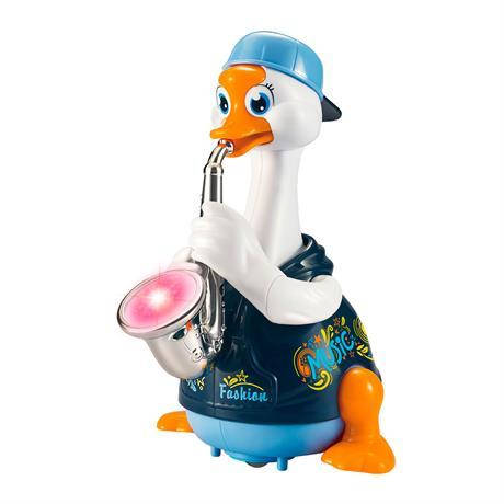 Музична іграшка Hola Toys Гусак-саксофоніст синій (6111-blue), фото 1