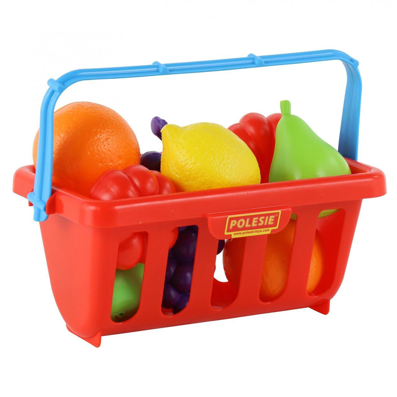 Детский набор продуктов в корзине Polesie №2 8 элементов, красный - фото 2 - id-p917538432