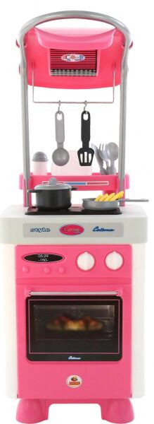 Детский кухонный набор Polesie Carmen №4 с варочной панелью и духовым шкафом, розовая - фото 2 - id-p1052742866