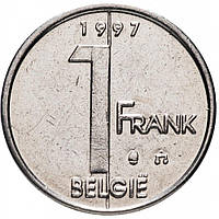 Бельгия 1 франк 1997 VF (KM#188)