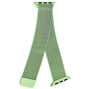 Ремінець DK для Apple Watch 38mm (Series 1 / 2 / 3) | Металл Milanese Loop (05526) (light green)