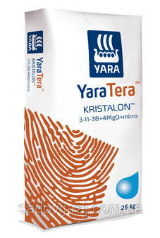 Добриво YaraTera Kristalon ЯраТера Кристалон 3-11-38 25 кг Норвегія