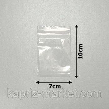 Пакет із замком zip-lock 7х10см