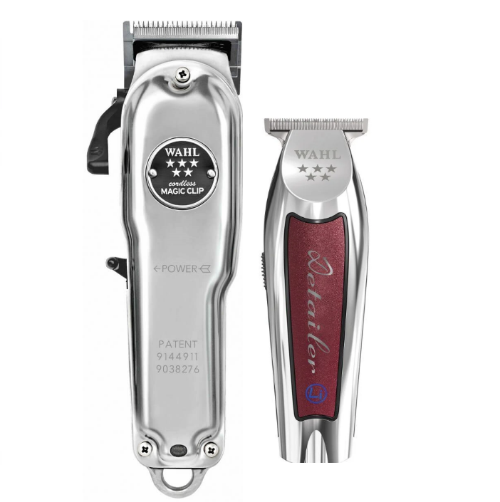 Комбо-набір "Wahl Silver Combo 5star" (Magic Clip Cordless Metal+ Detailer Wide Cordless)