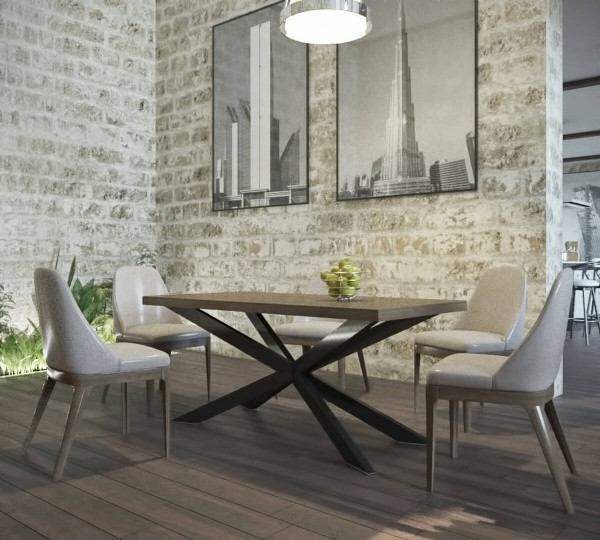 дерев'яний стіл на кухню domrom