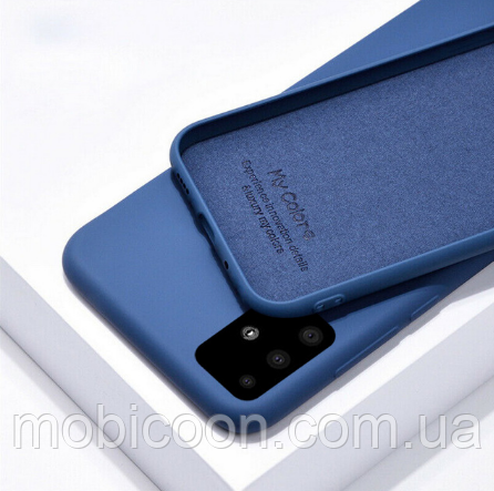 Чохол Silicone Case full для Samsung Galaxy A51 A515F синій (самсунг а51)