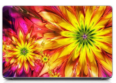 Універсальна вінілова наклейка на ноутбук 15.6"-13.3" Cosmic Damask Матова 380х250 мм