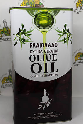 Олія оливкова Елаіоладо Olive oil extra virgin 5л Греція