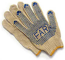 Рукавички робочі з пвх нанесенням FAR