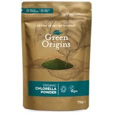 Порошок з хлорели органічний, 75 г, ТМ GREEN ORIGINS