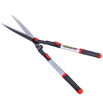 Ножиці телескопічні DingKe Red 680-900 мм для трави живоплоту садові пряме лезо