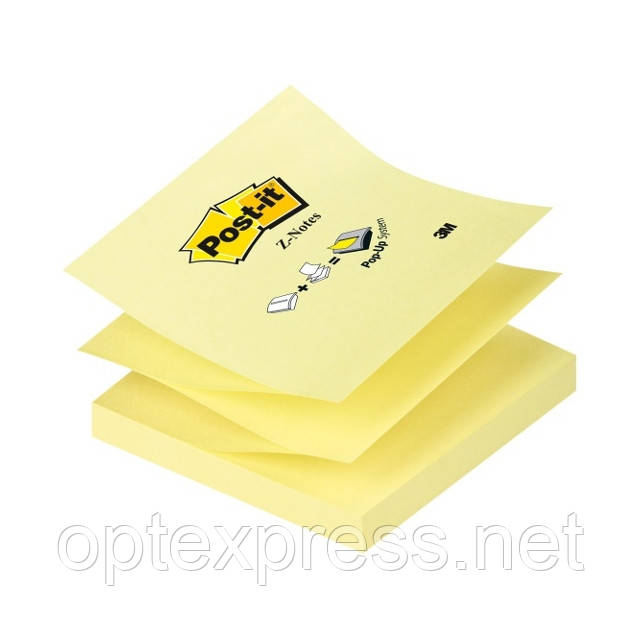 3M Post-It Z-образні стікери R330 76х76 мм блок 100л