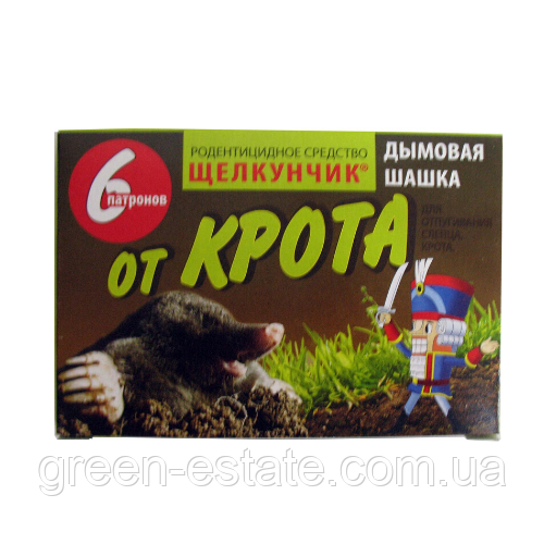 Дымовая шашка от кротов Щелкунчик 6 шт в уп. купить дымовуху от кротов ...
