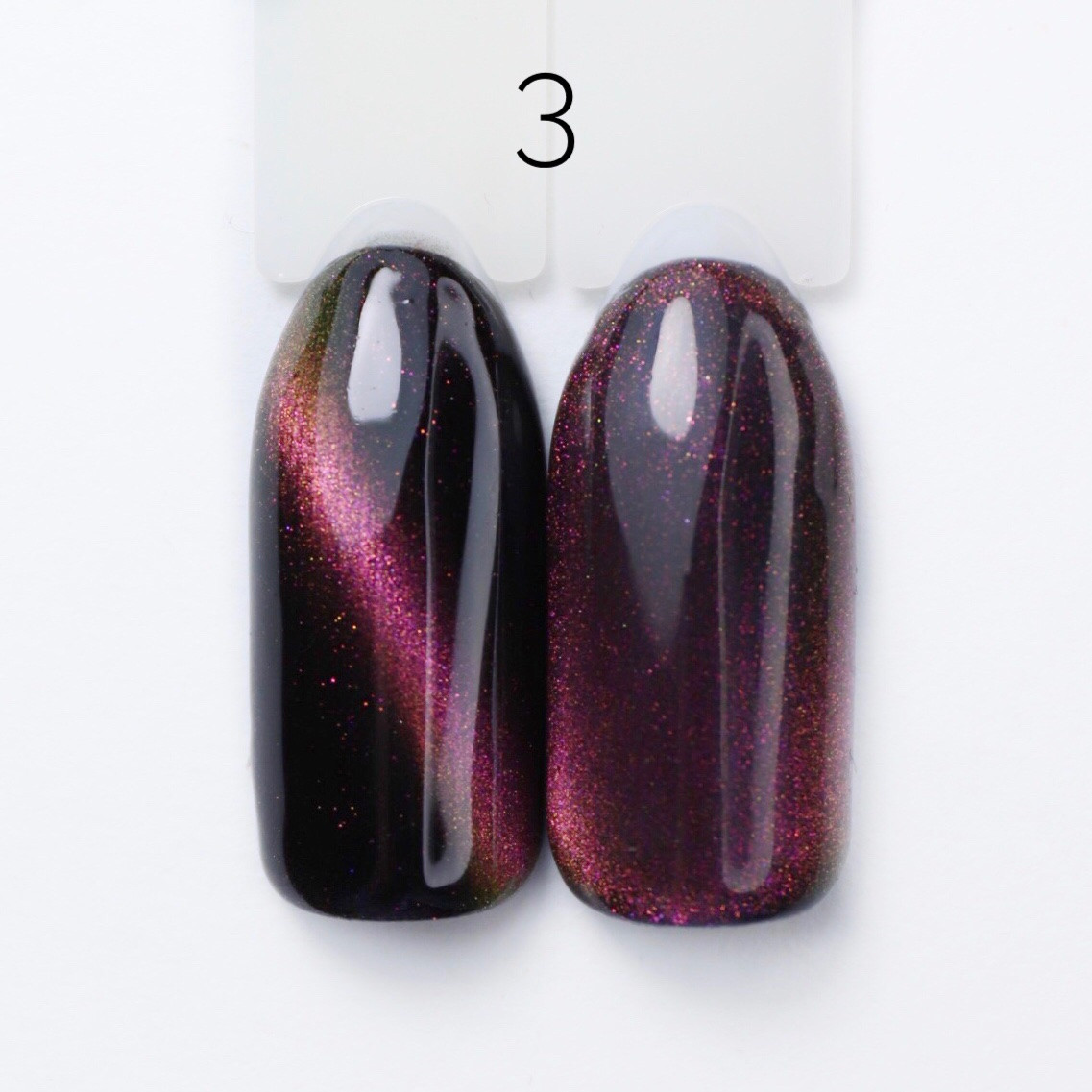 Гель-лак Bravo Cat Eye №3 Темно-каштанове котяче око 10мл