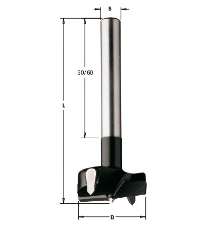 Свердло чашкове (форстнера) CMT 24 мм з напайками