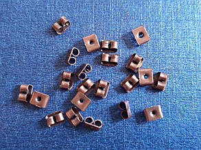 Заглушка для сережок метал бронза паковання 95 грамів