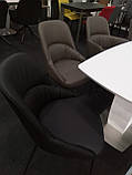 Обідній стілець Sheldon (Шелдон) сірий графіт екокожа від Concepto, фото 6
