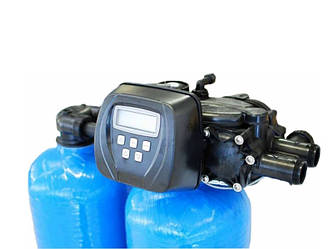 Керуючий клапан Clack WS 1 TT CI TWIN (VTT1CIDM прямоточна регенерація за обсягом за часом)