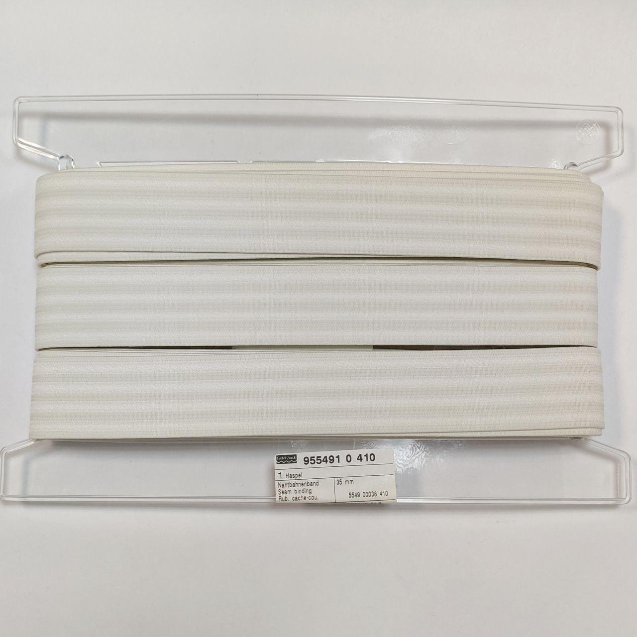 Гумка текстильна швейна плоска 35 мм 10 м у пакованні Gold-Zack Prym Німеччина 10 м Цена за 1 метр 42 грн., фото 1