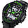 Skmei 0931 s — shock зелений чоловічий спортивний годинник, фото 7