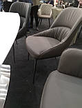 Обідній стілець Sheldon (Шелдон) сірий графіт екокожа від Concepto, фото 2