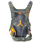 Моторюкзак із місцем під питну систему Monster Scout MS-6339-OR розмір 46х25х12 см Grey-Orange, фото 4
