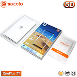 Захисне Full Glue скло Mocolo OnePlus 7T (Black) - 5D Повна поклейка, фото 5