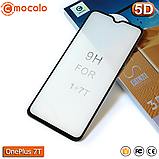 Захисне Full Glue скло Mocolo OnePlus 7T (Black) - 5D Повна поклейка, фото 3