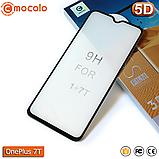 Захисне Full Glue скло Mocolo OnePlus 7T (Black) - 5D Повна поклейка, фото 2