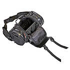 Моторюкзак-пояс із металевою захисною накладкою AO SI MAN NI T9909 розмір 34х19х19 см Black-Silver, фото 8